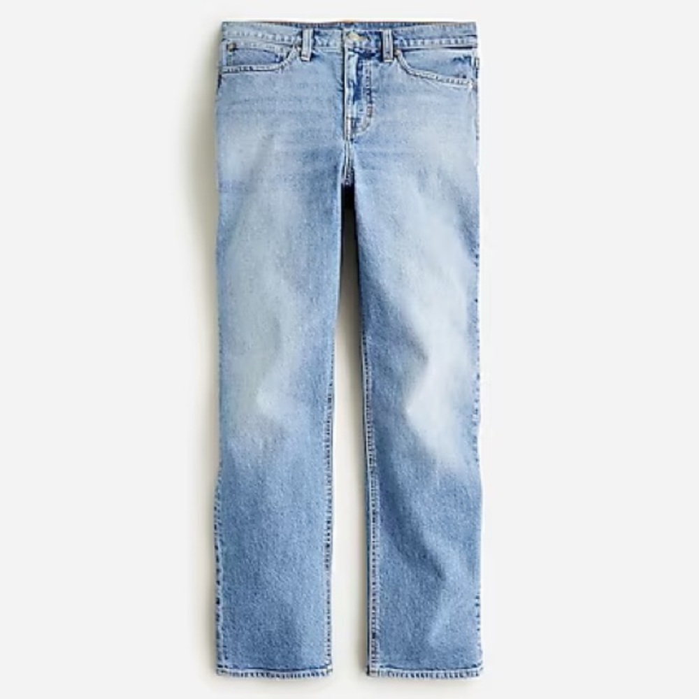 NWT J. Crew High Rise Classic Straight Jeans 30P